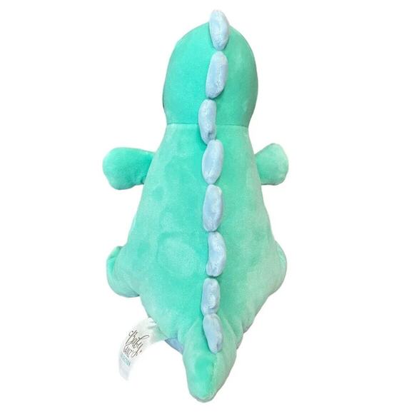 Baby Ganz Cuddle-Me Turquoise Dino T-Rex Plush w/Rattle Lovey Toy 9" EUC - Picture 7 of 10